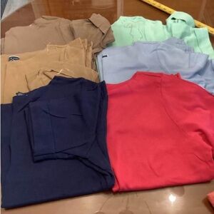 Lot of 7 Karen Scott Ralph Lauren short (mid) length tees